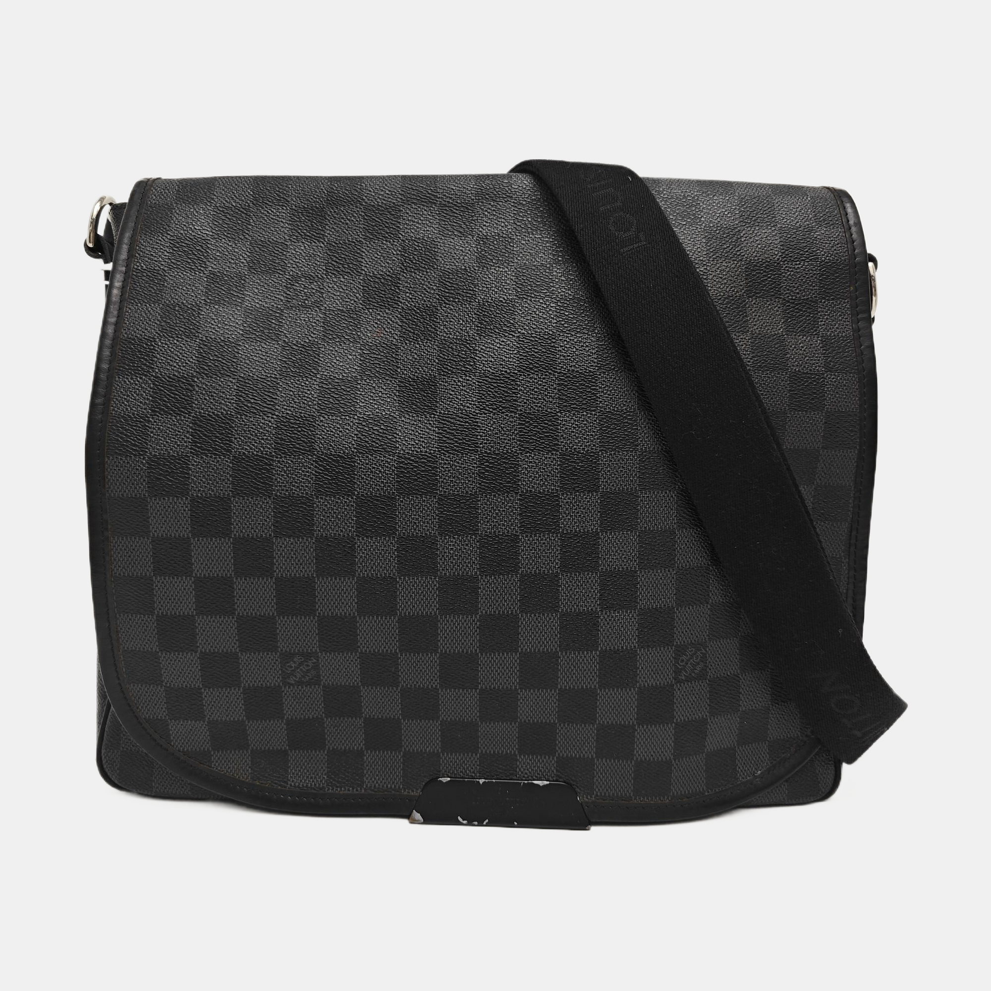 DANIEL Damier Graphite Coated Canvas Gray