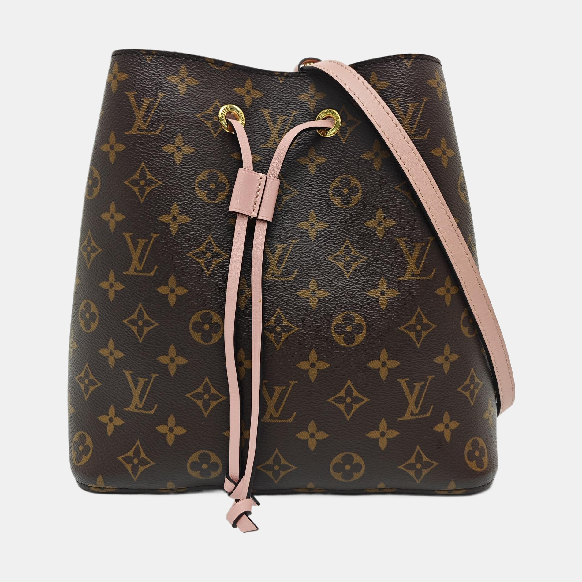 NÉONOÉ MM Monogram Coated Canvas Brown