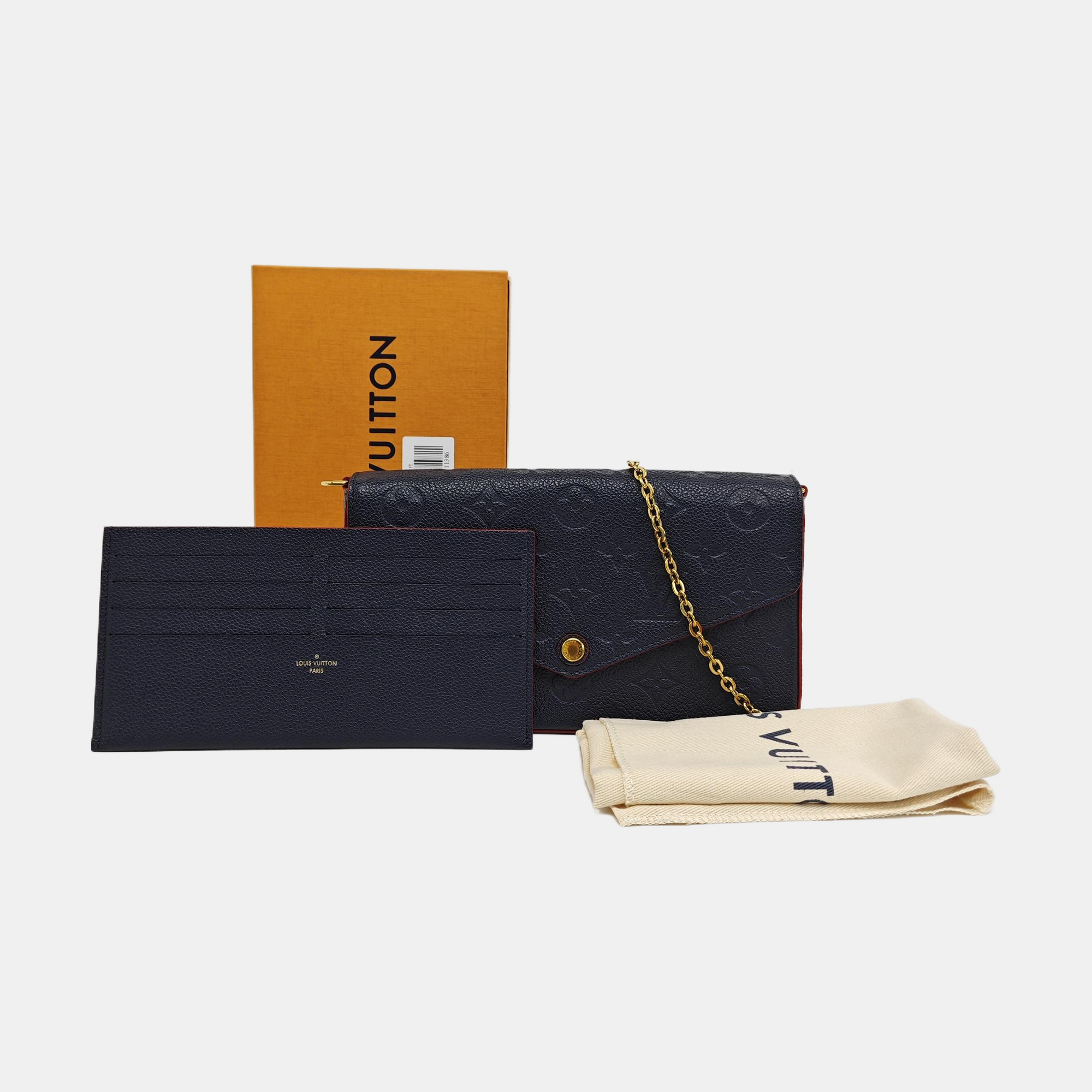 FÉLICIE Monogram Calfskin Blue
