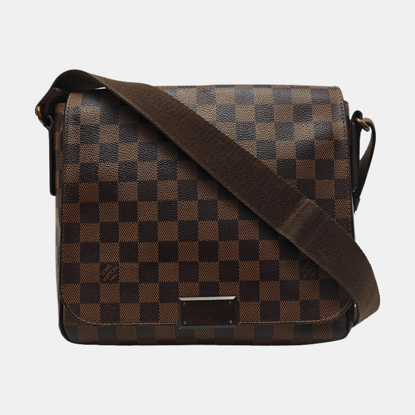 BROOKLYN Damier Ebene Coated Canvas Brown