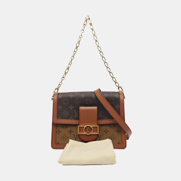 DAUPHINE MM Monogram Coated Canvas Brown
