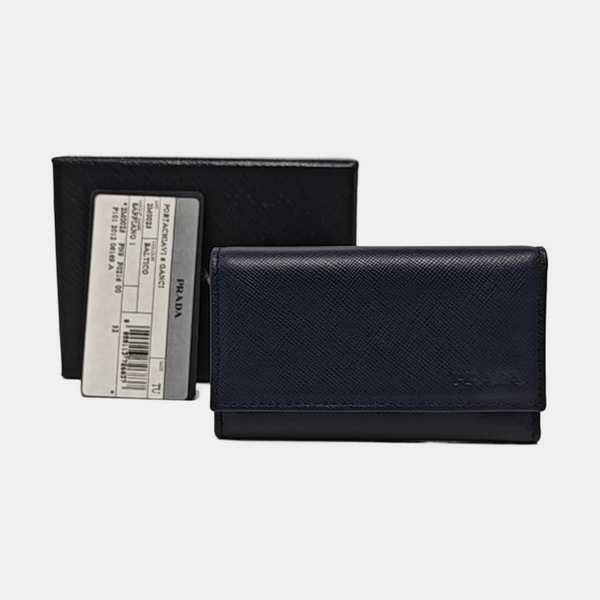 Calfskin Key Pouch Blue