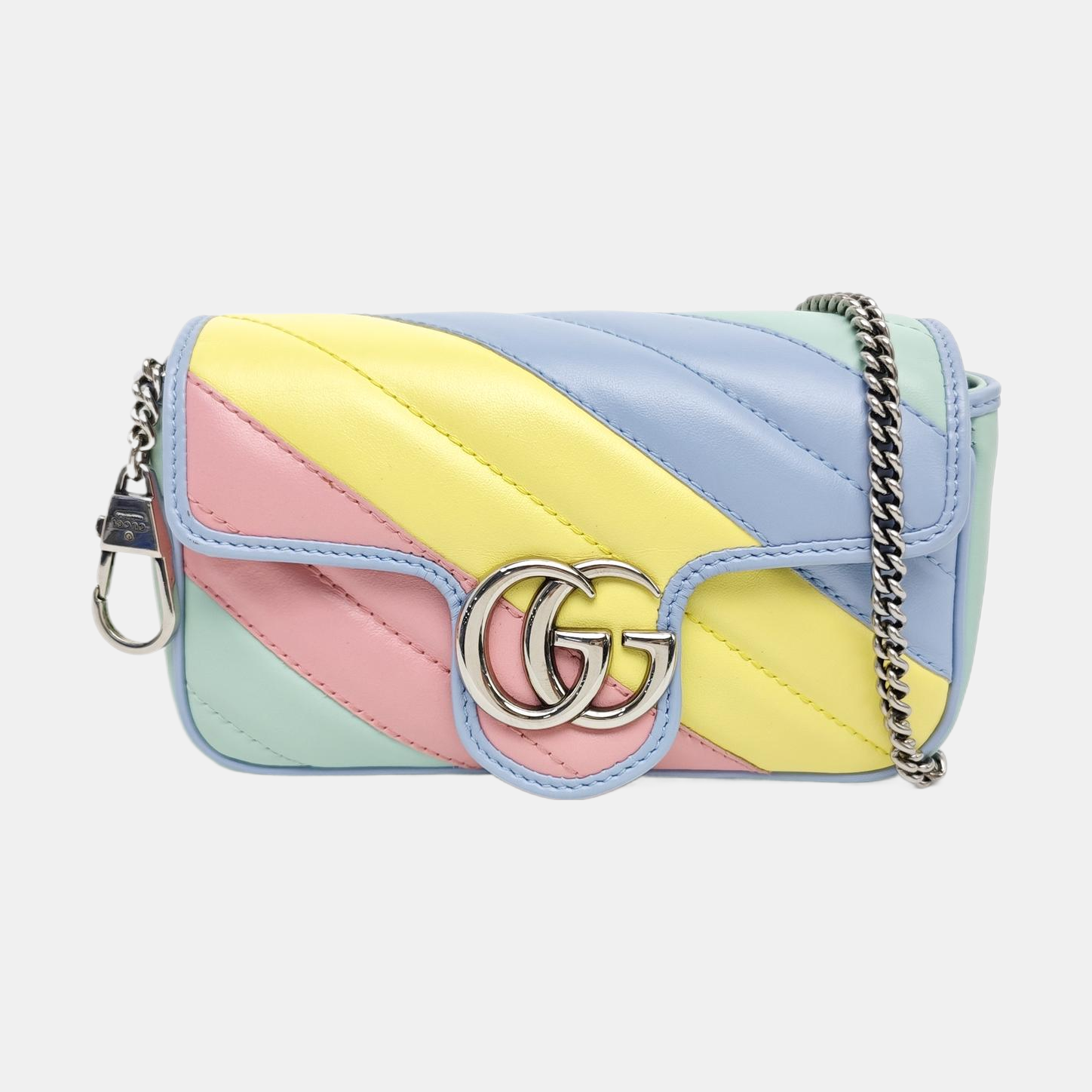 GG Marmont Mini Quilted Calfskin Multicolor