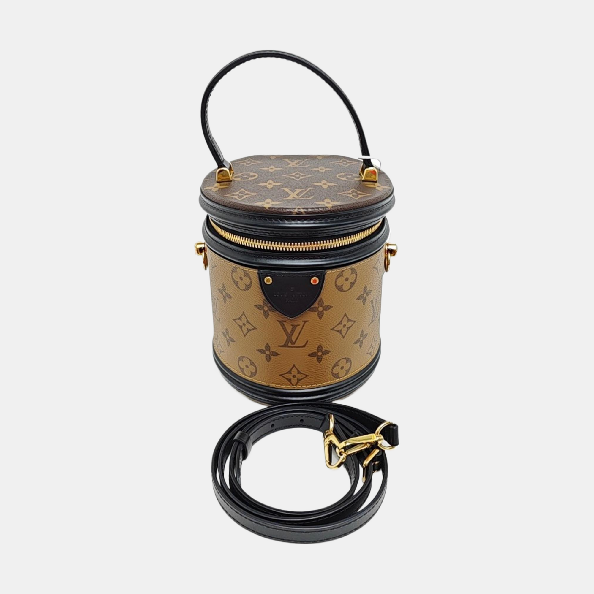 CANNES PM Monogram Coated Canvas Brown
