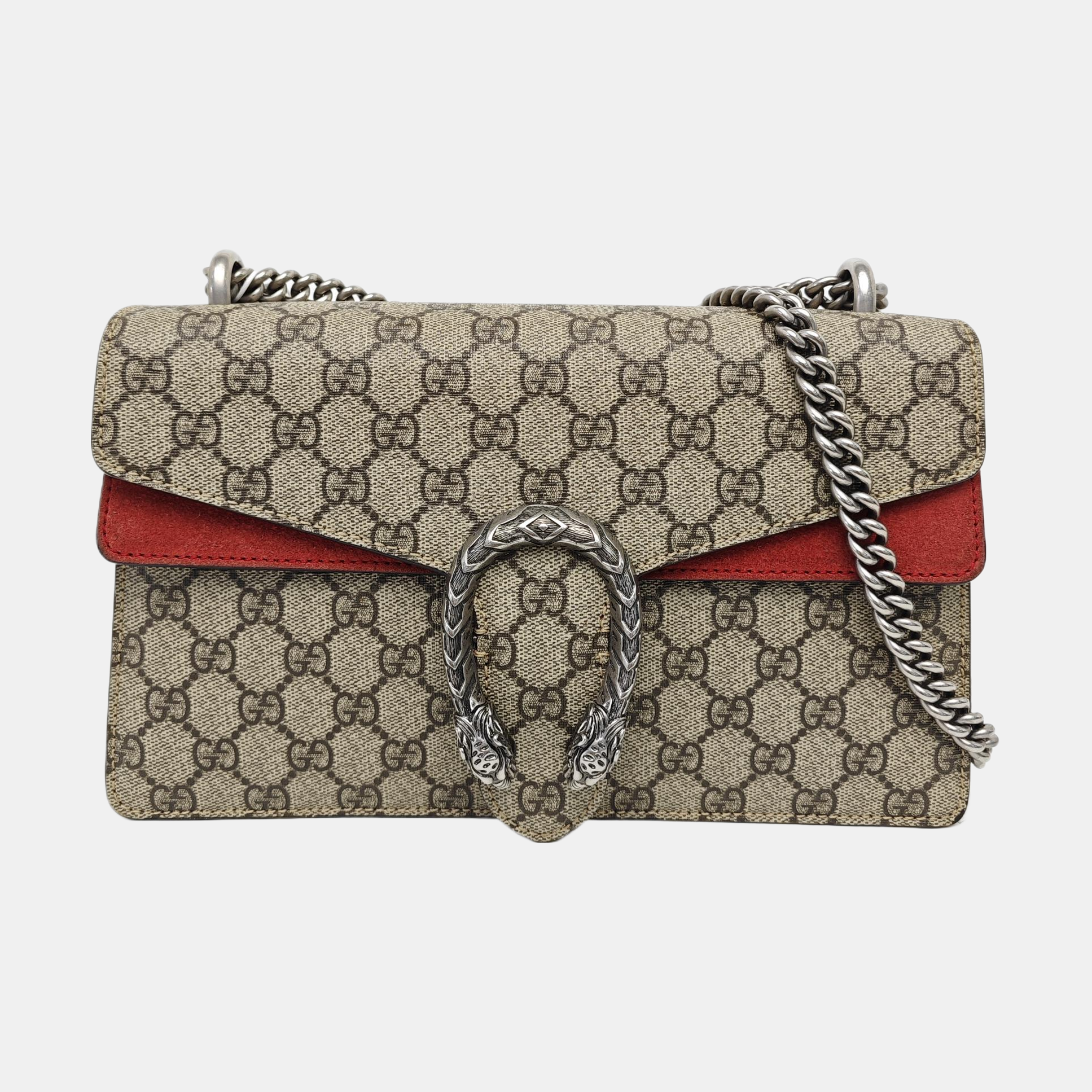 Dionysus Small Monogram Coated Canvas Black
