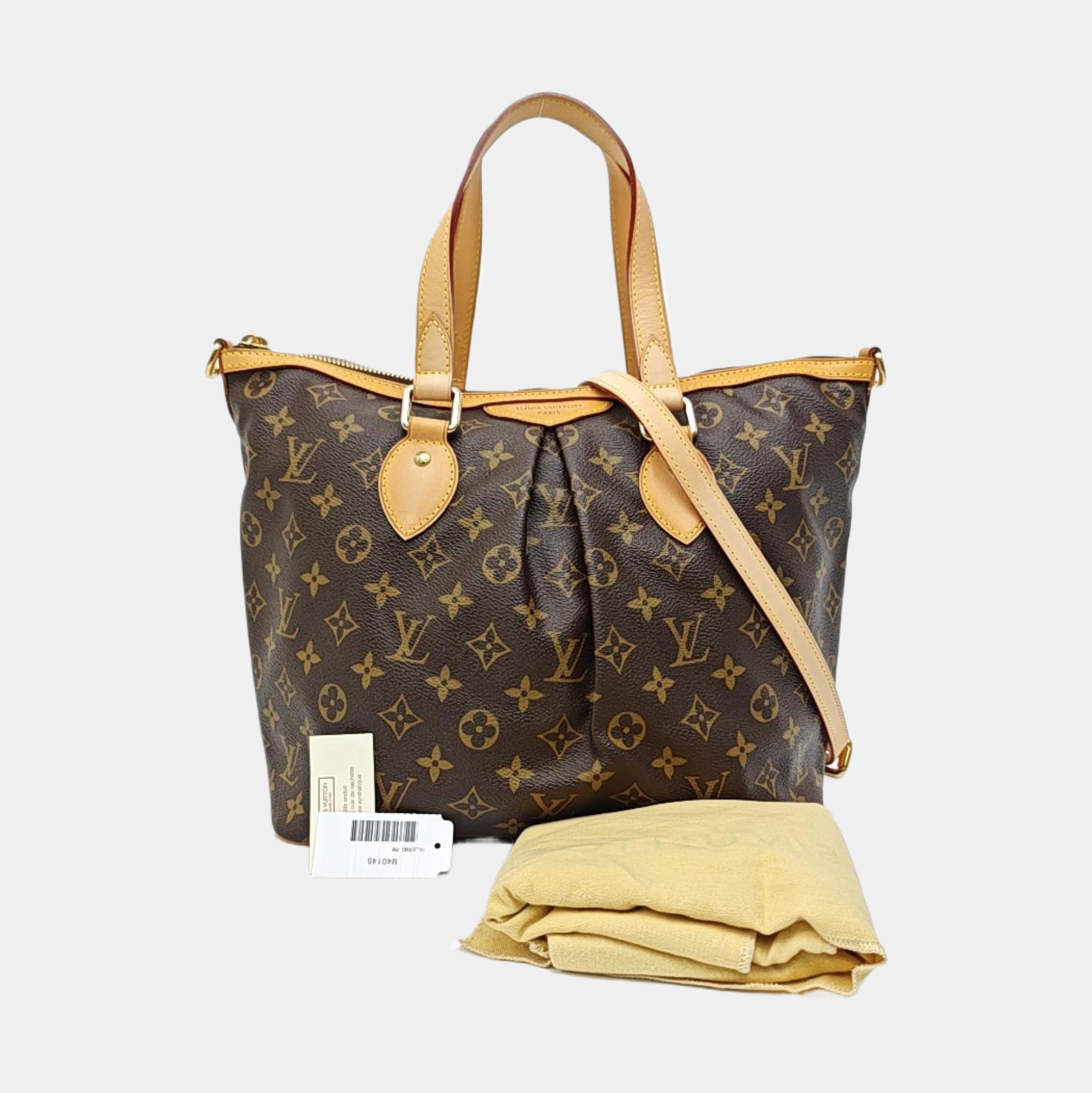 PALERMO PM Monogram Coated Canvas Brown