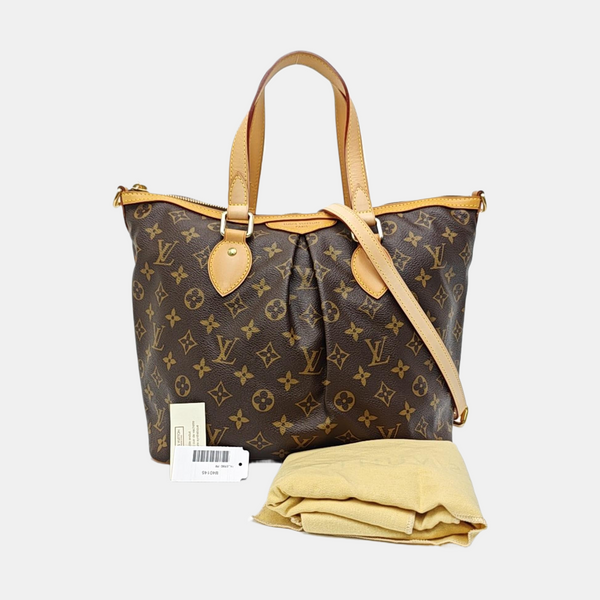 PALERMO PM Monogram Coated Canvas Brown