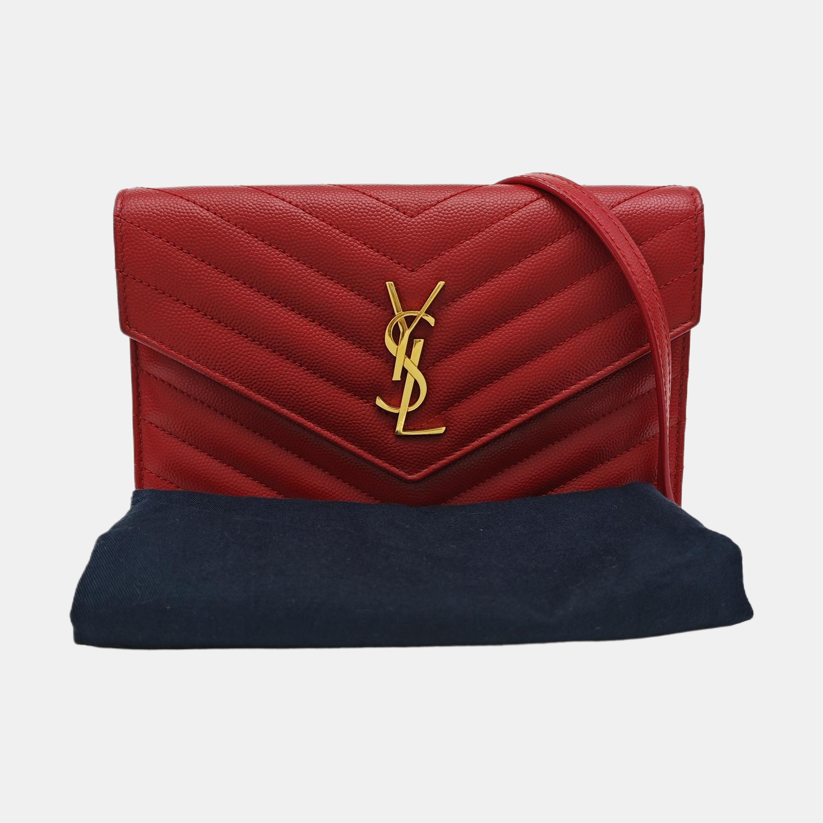 MONOGRAM WOC Quilted Calfskin Red