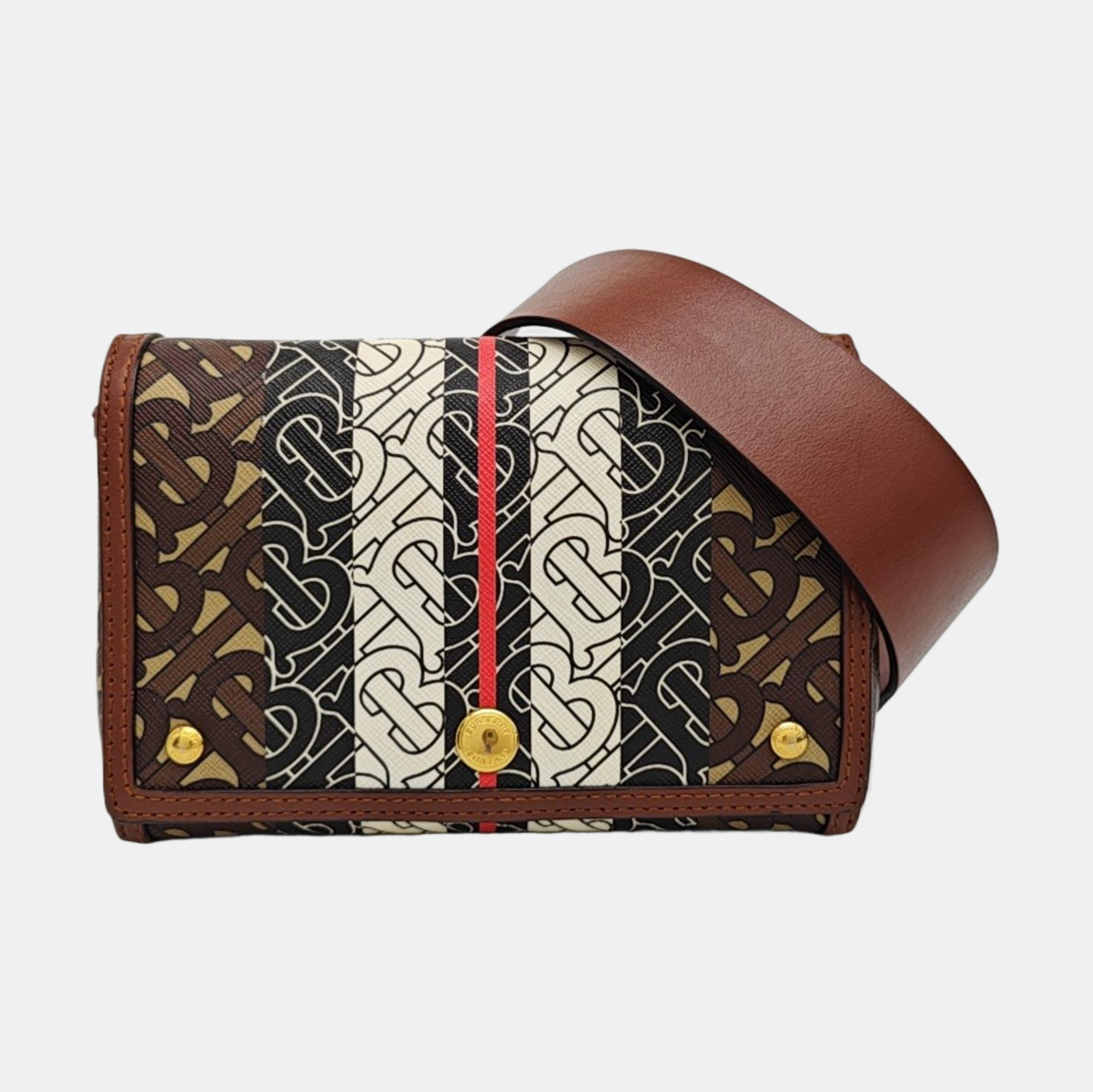 Crossbody Bag Coated Canvas Multicolor