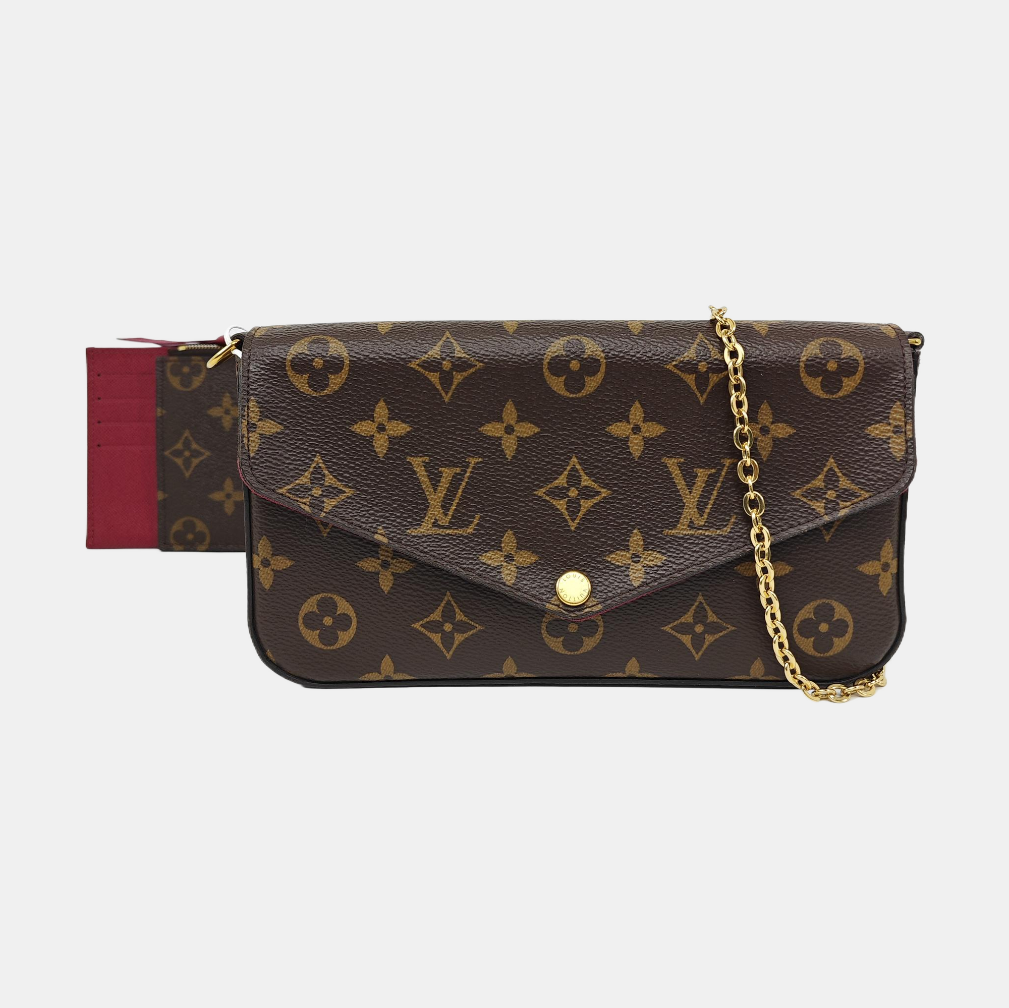 FÉLICIE Monogram Coated Canvas Brown