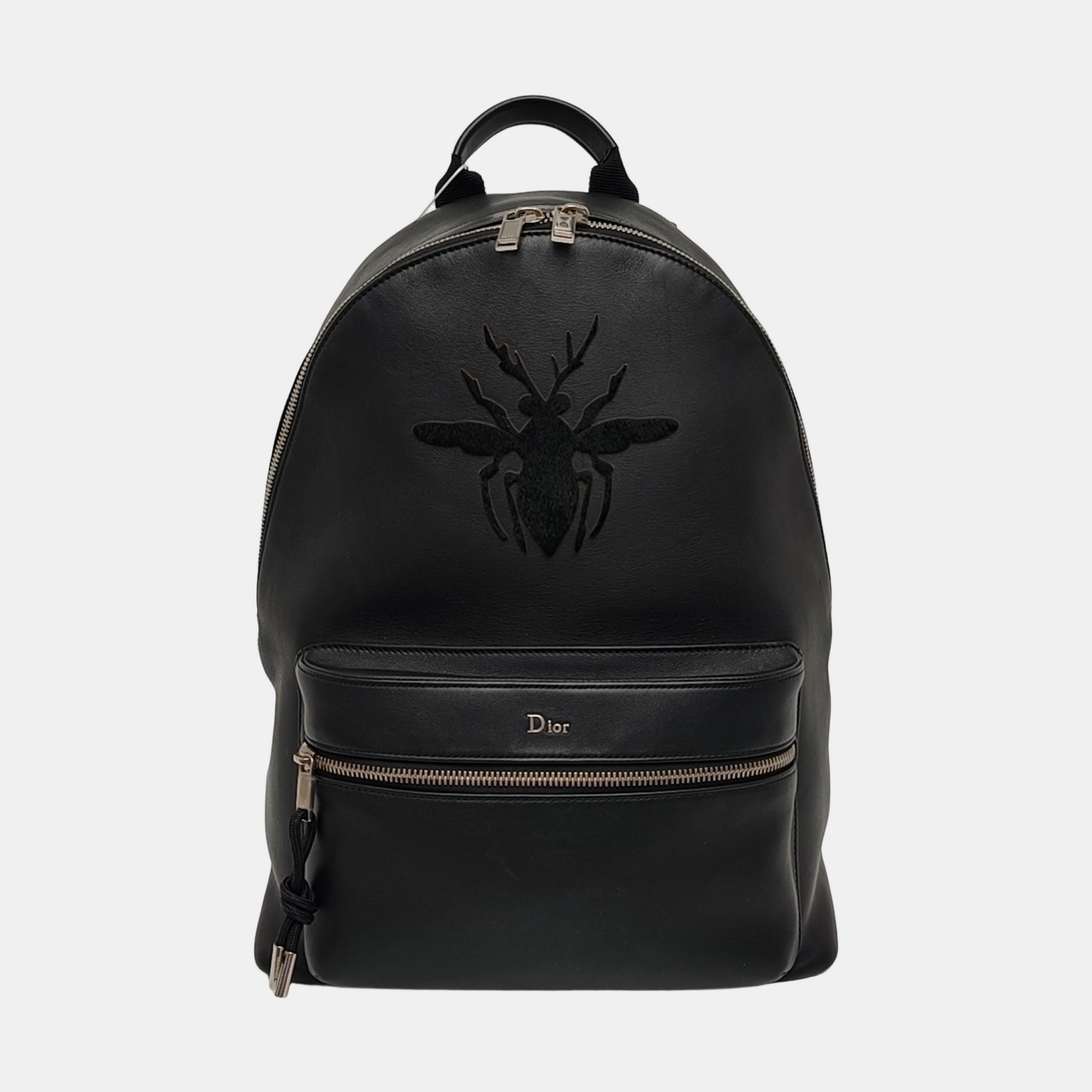Leather Backpack Black