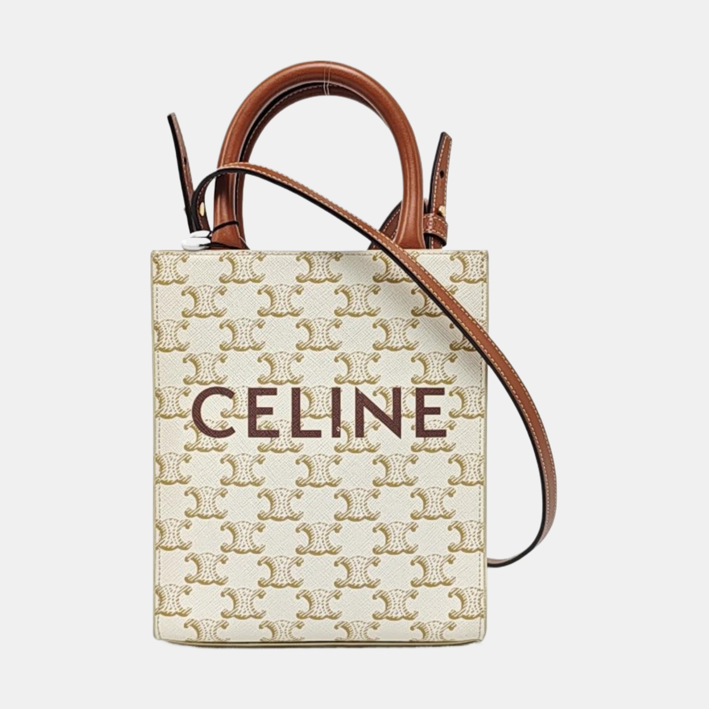 CABAS CELINE Mini Coated Canvas White
