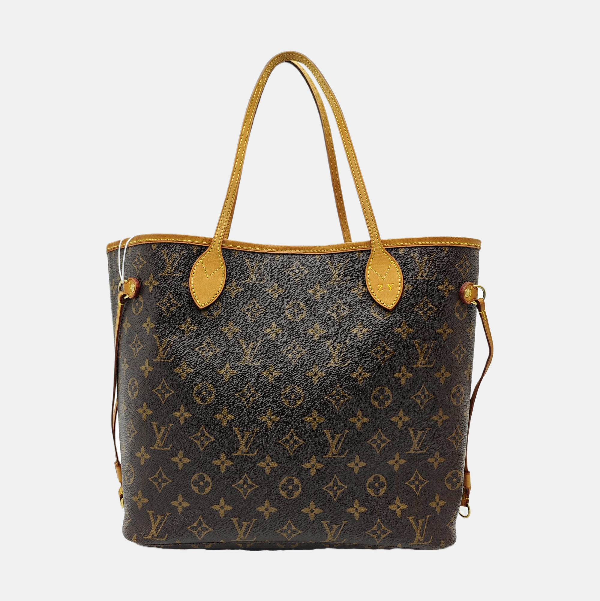 NEVERFULL MM Monogram Coated Canvas Brown