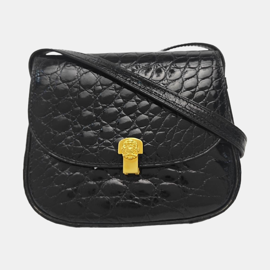 Calfskin Shoulder Bag Black