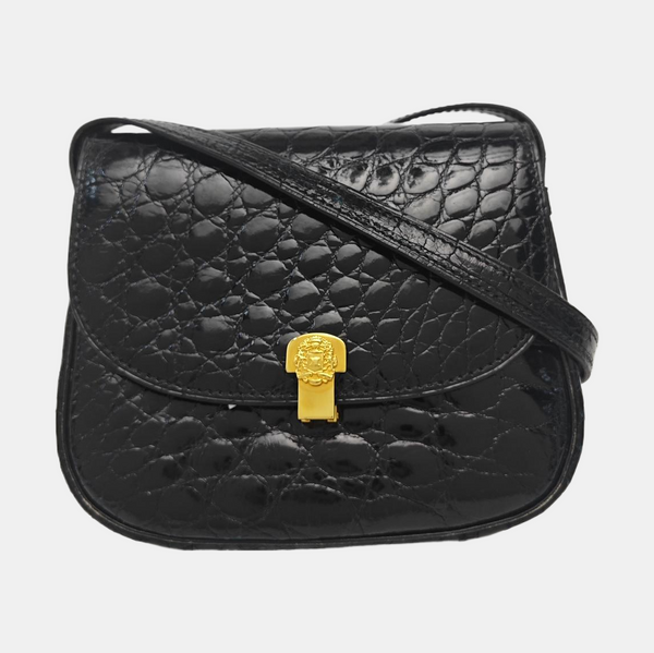 Calfskin Shoulder Bag Black
