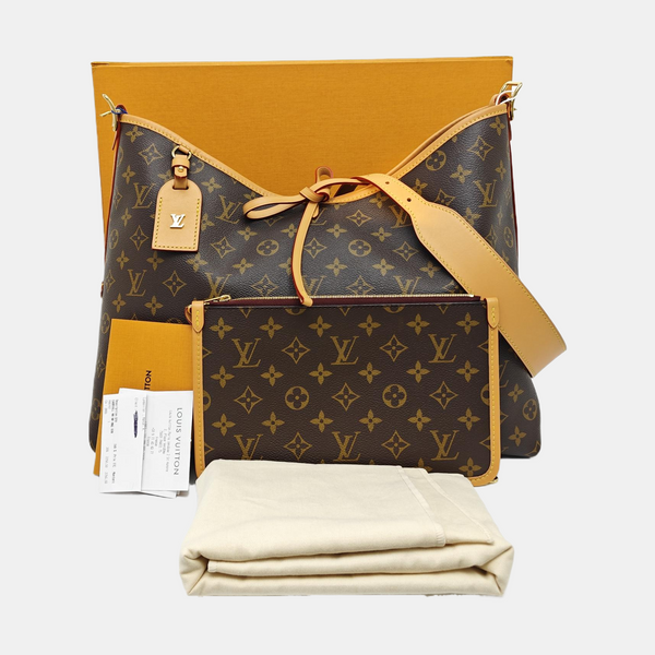 CARRYALL MM Monogram Coated Canvas Brown