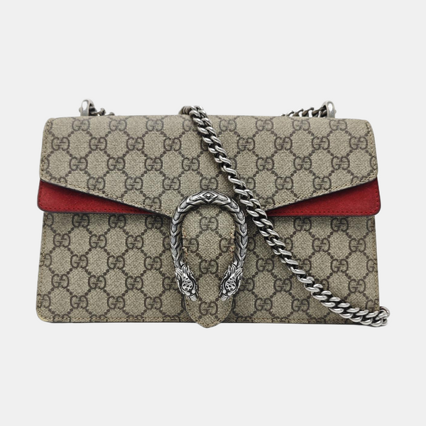 Dionysus Small Monogram Coated Canvas Black