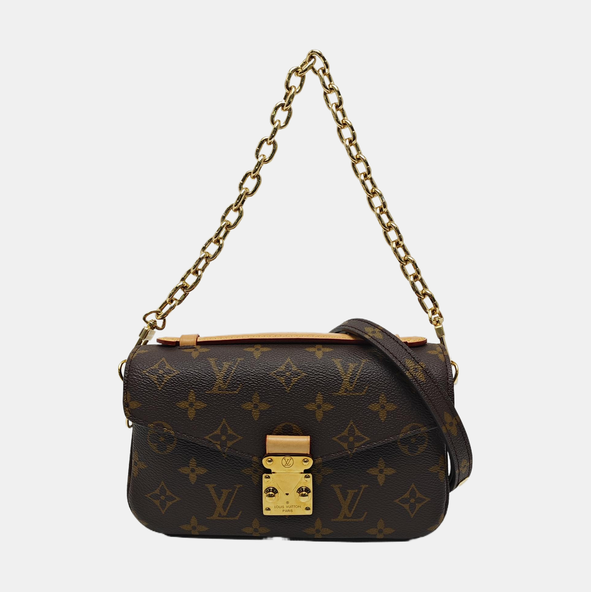 MÉTIS EAST WEST Monogram Coated Canvas Brown