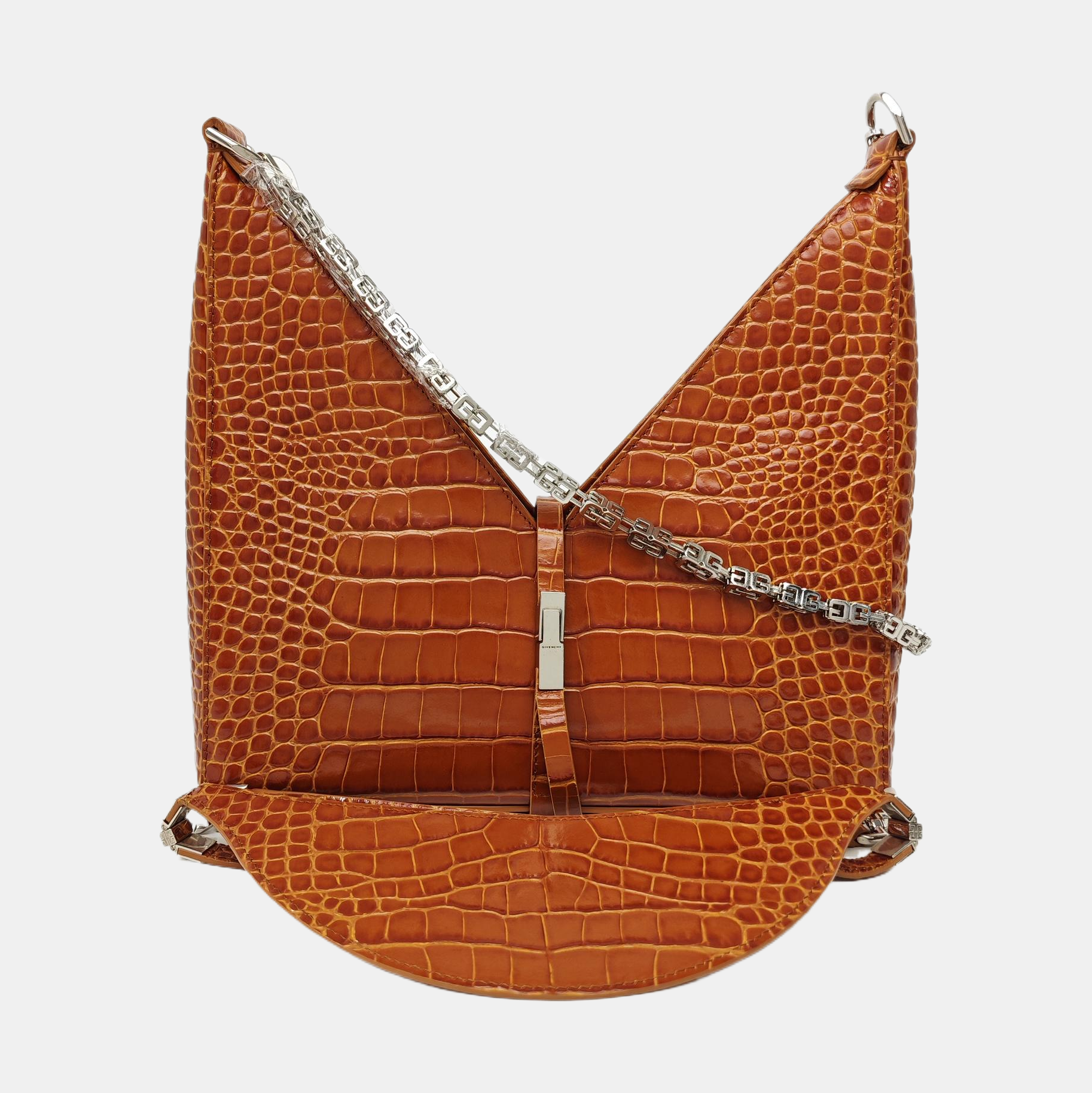 Calfskin Shoulder Bag Brown