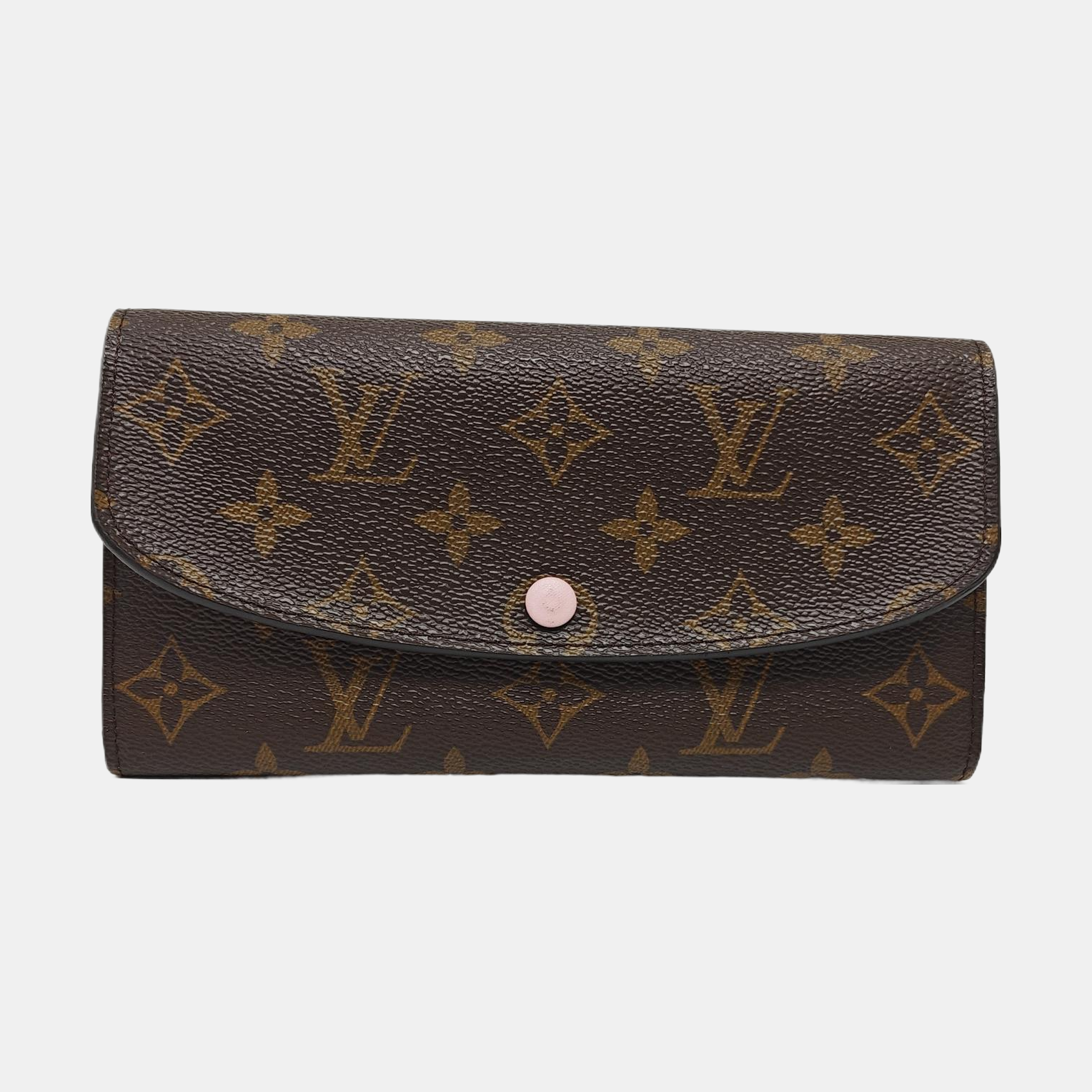 EMILIE Monogram Coated Canvas Brown Wallet