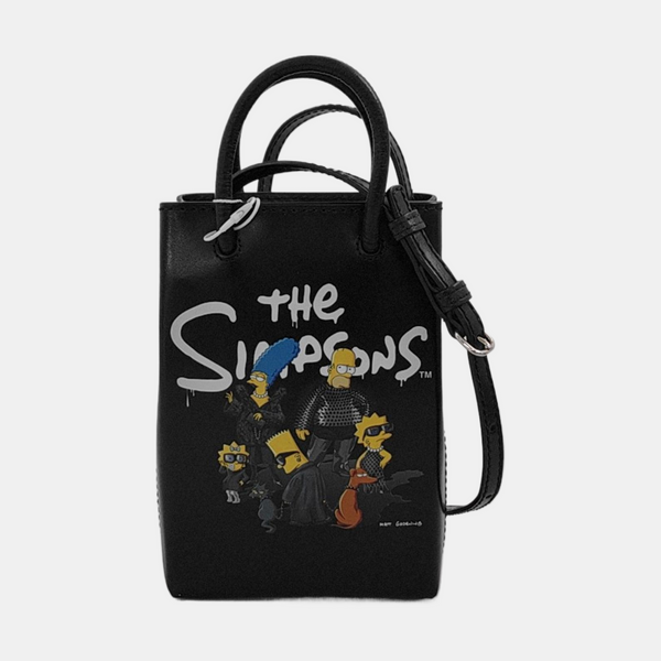 Shopping Bag Calfskin Black