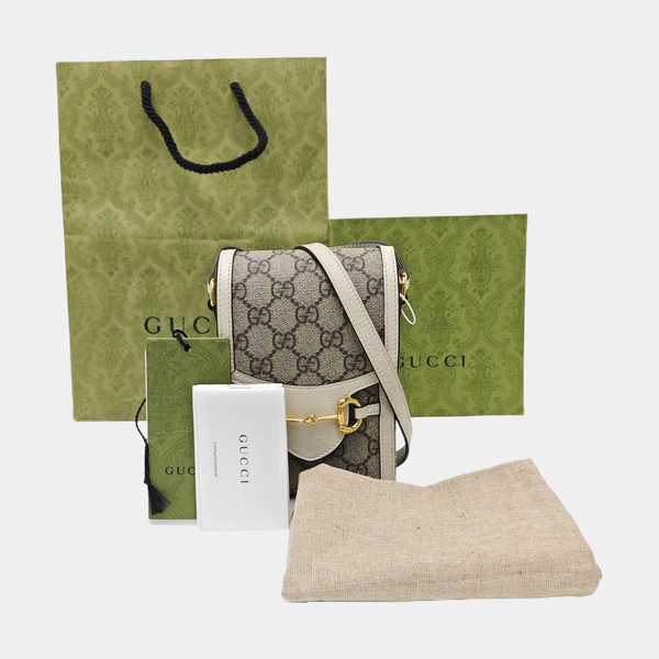 Horsebit 1955 Mini Coated Canvas Beige