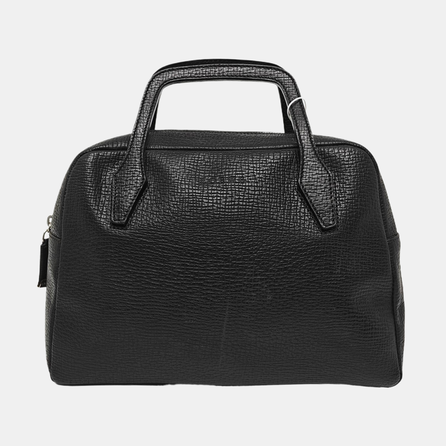 Calfskin Top Handle Bag Black