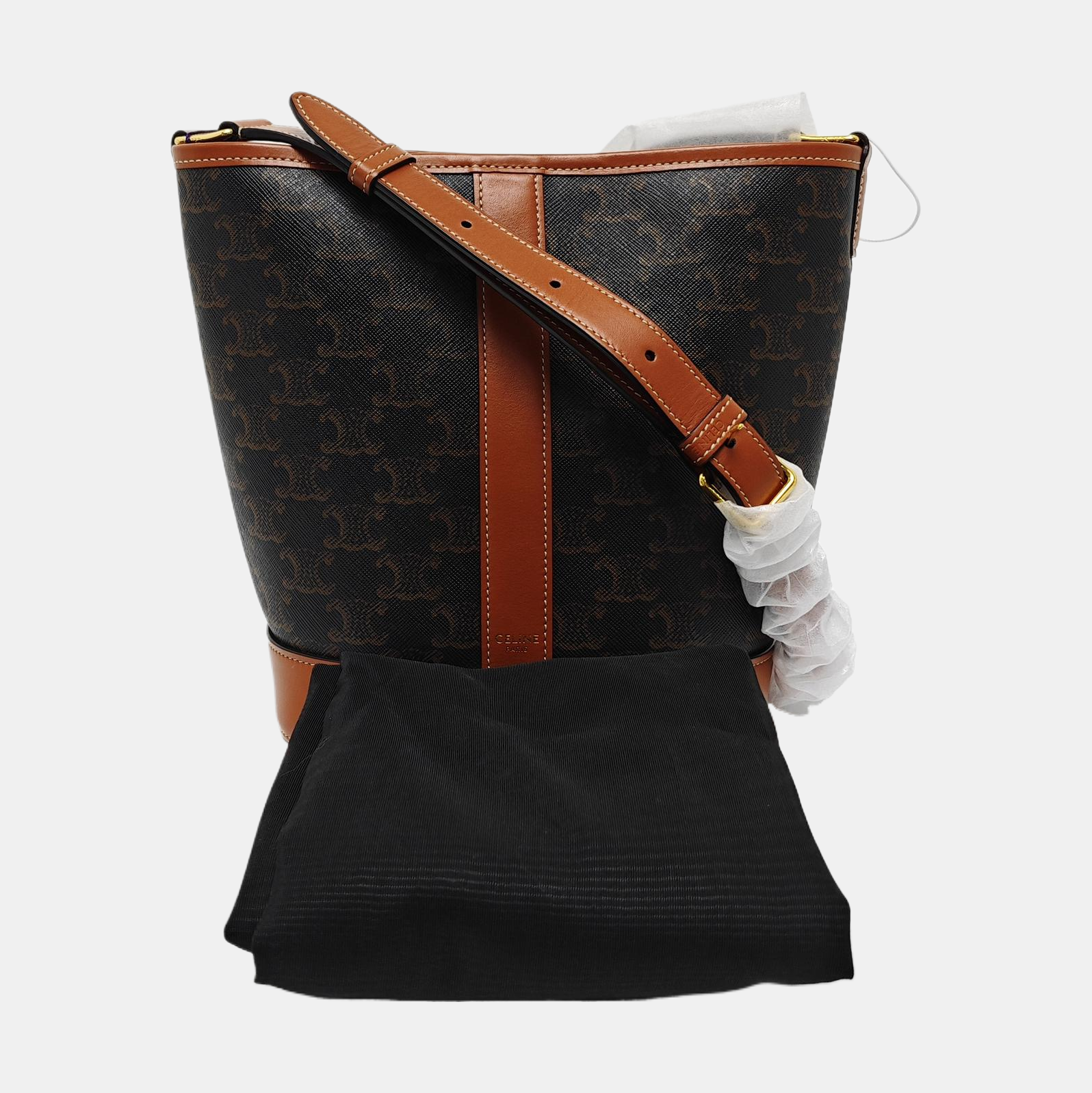 TRIOMPHE CANVAS Small Coated Canvas Brown