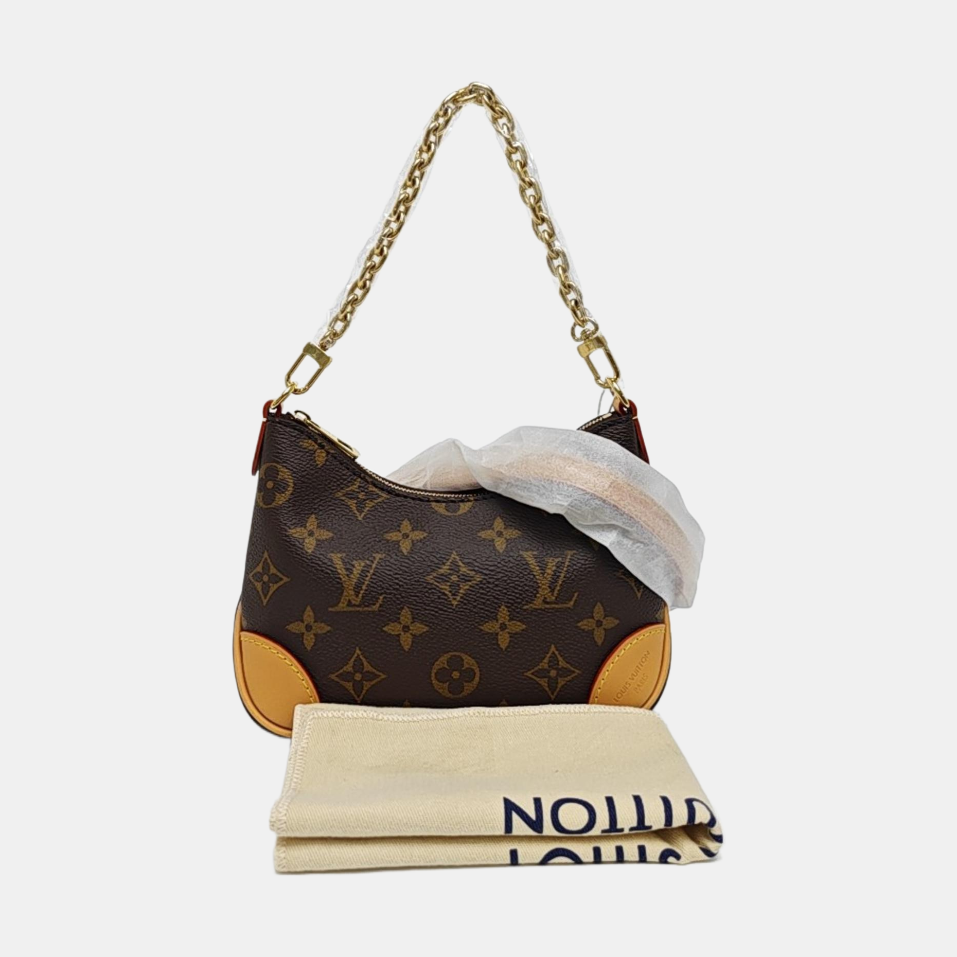BOULOGNE Nano Monogram Coated Canvas Brown