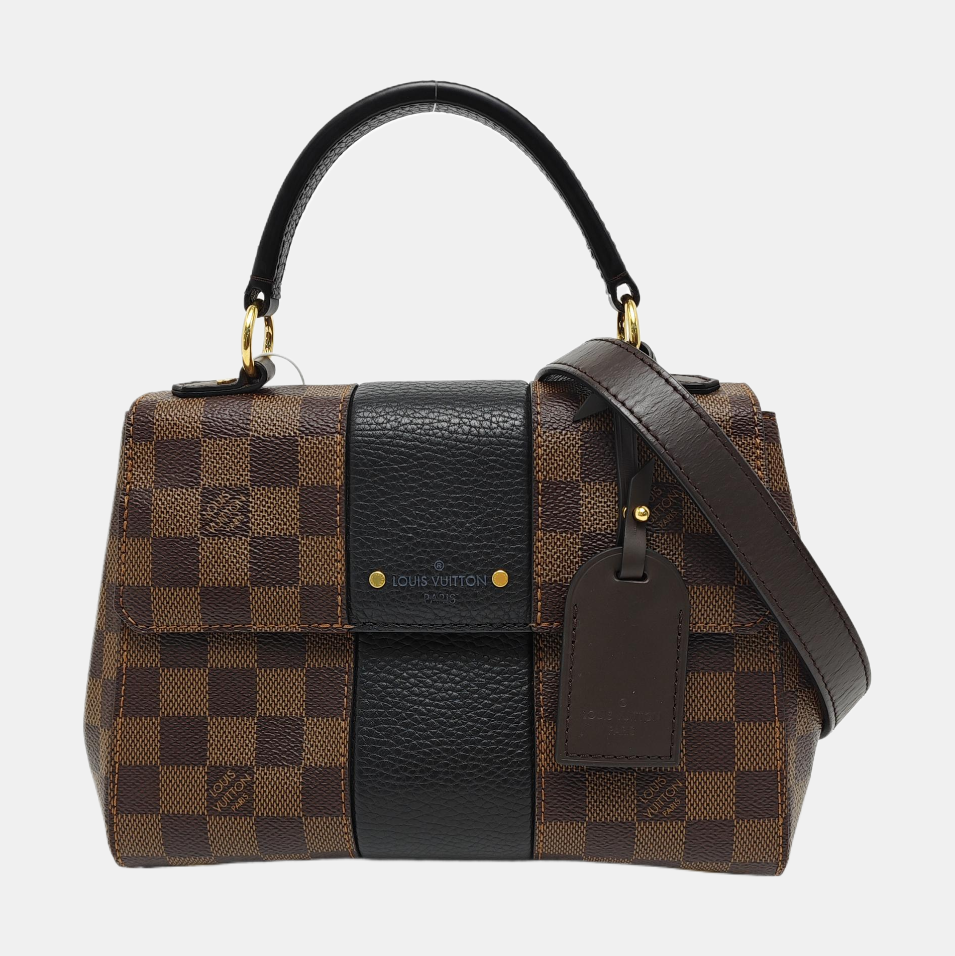 BOND STREET BB Damier Ebene Coated Canvas Brown