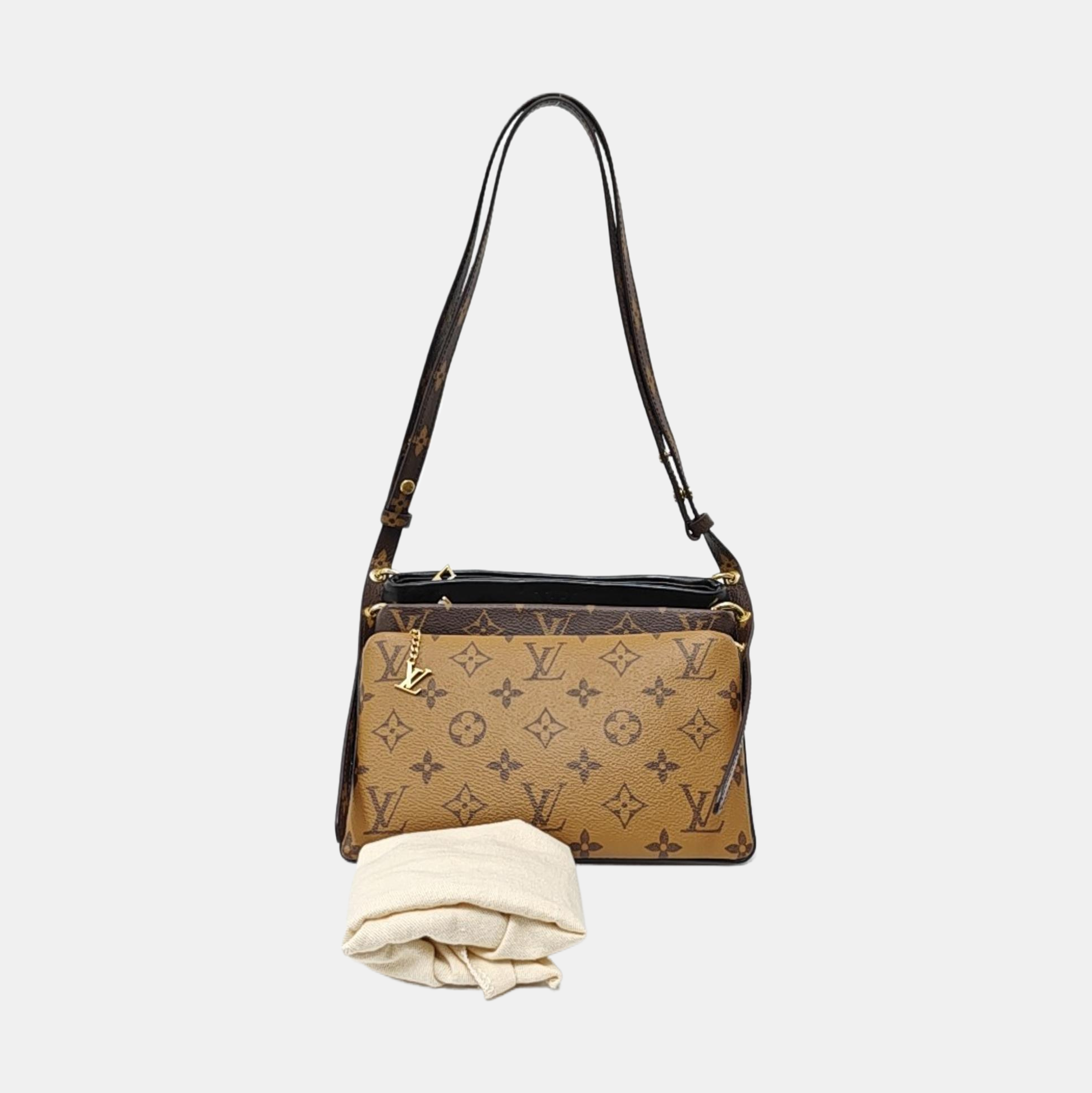LV3 Monogram Coated Canvas Brown