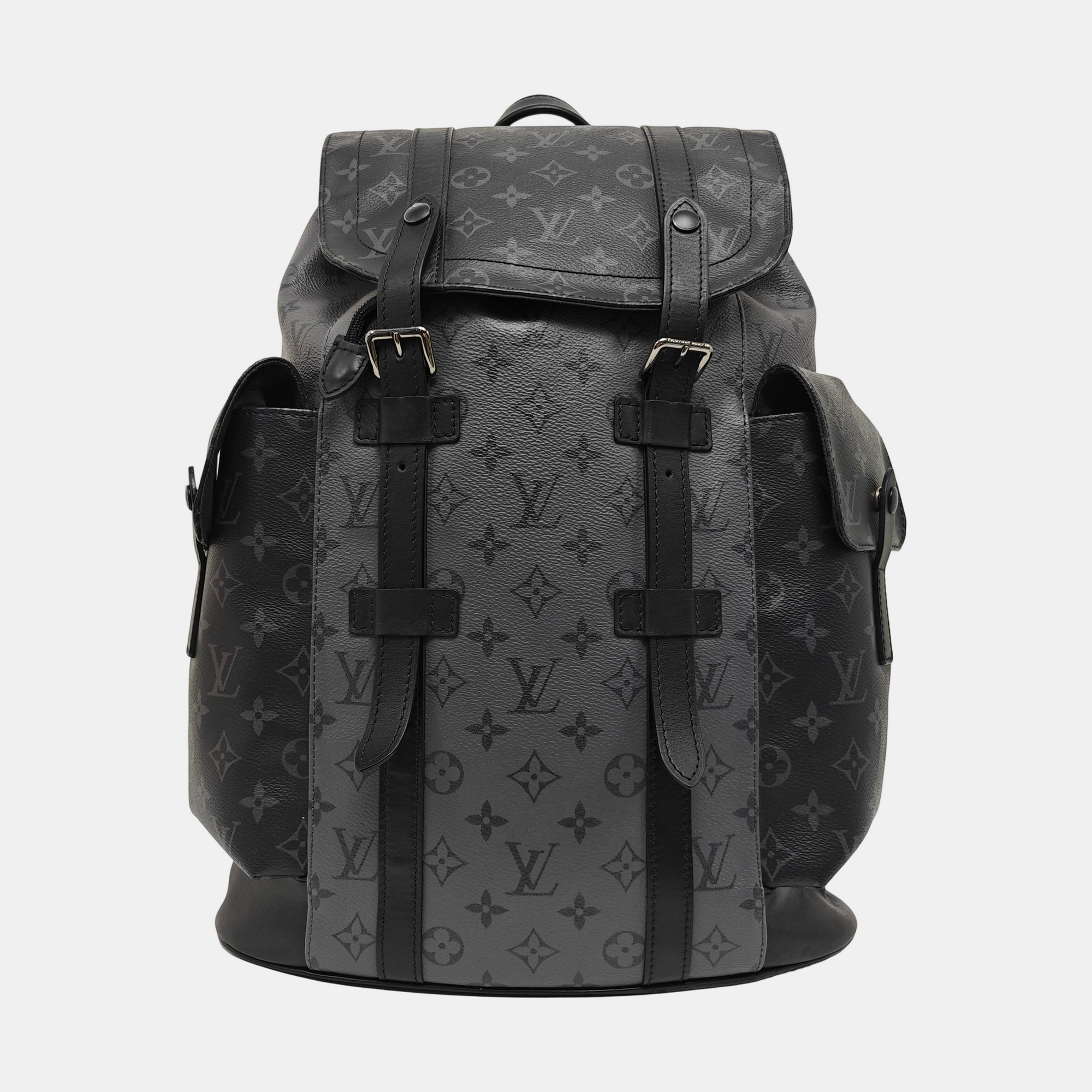 CHRISTOPHER MM Monogram Coated Canvas Gray