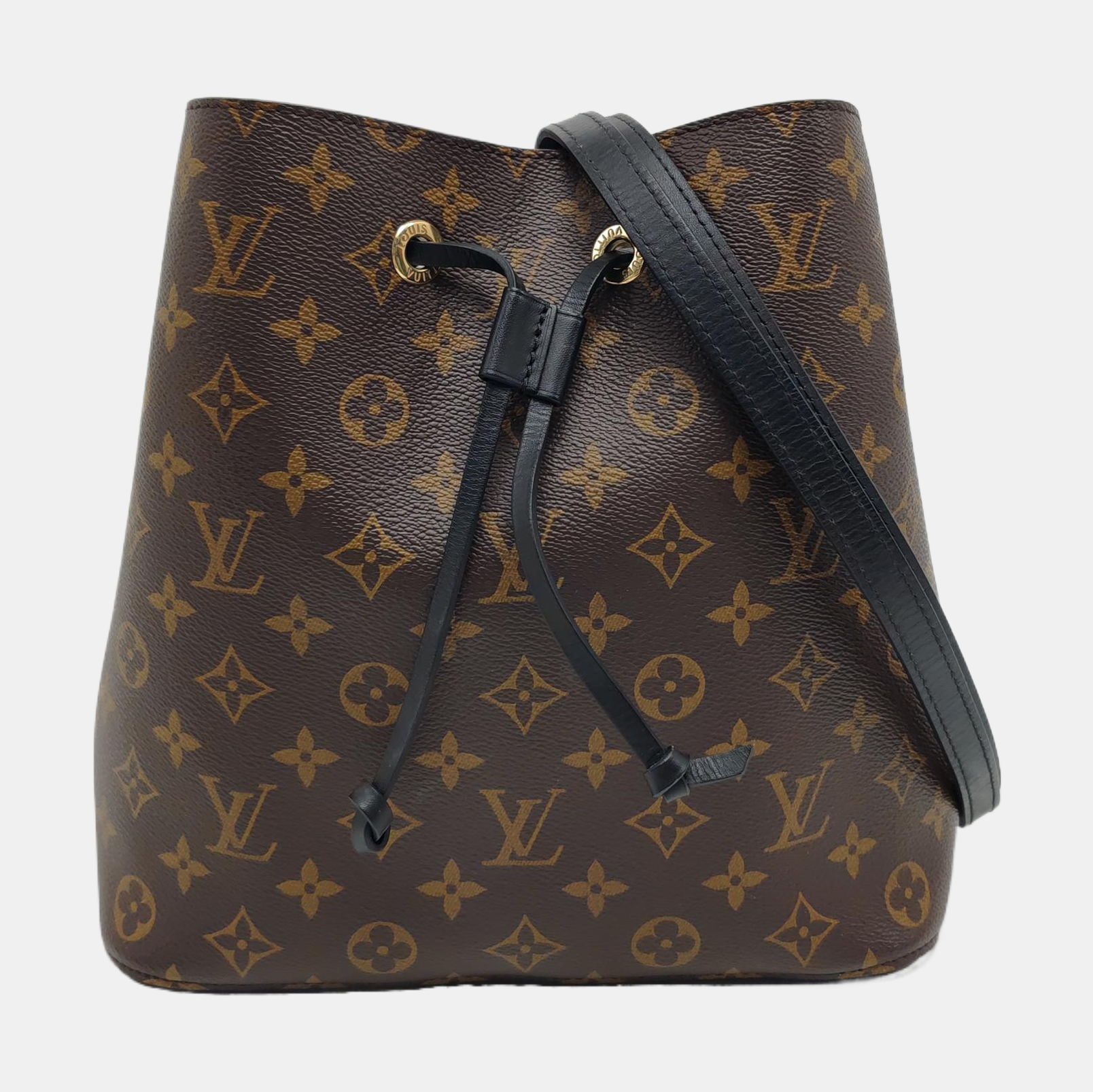 NÉONOÉ MM Monogram Coated Canvas Brown