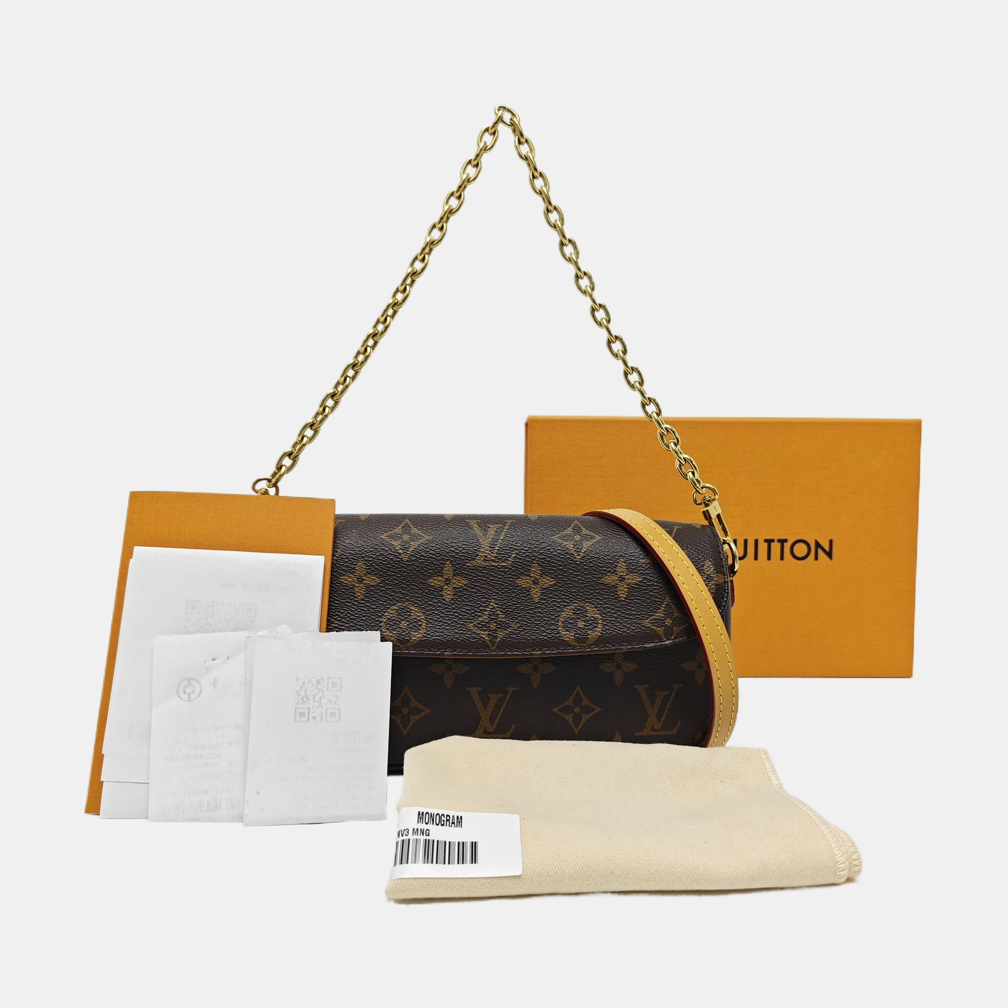 IVY Monogram Coated Canvas Brown
