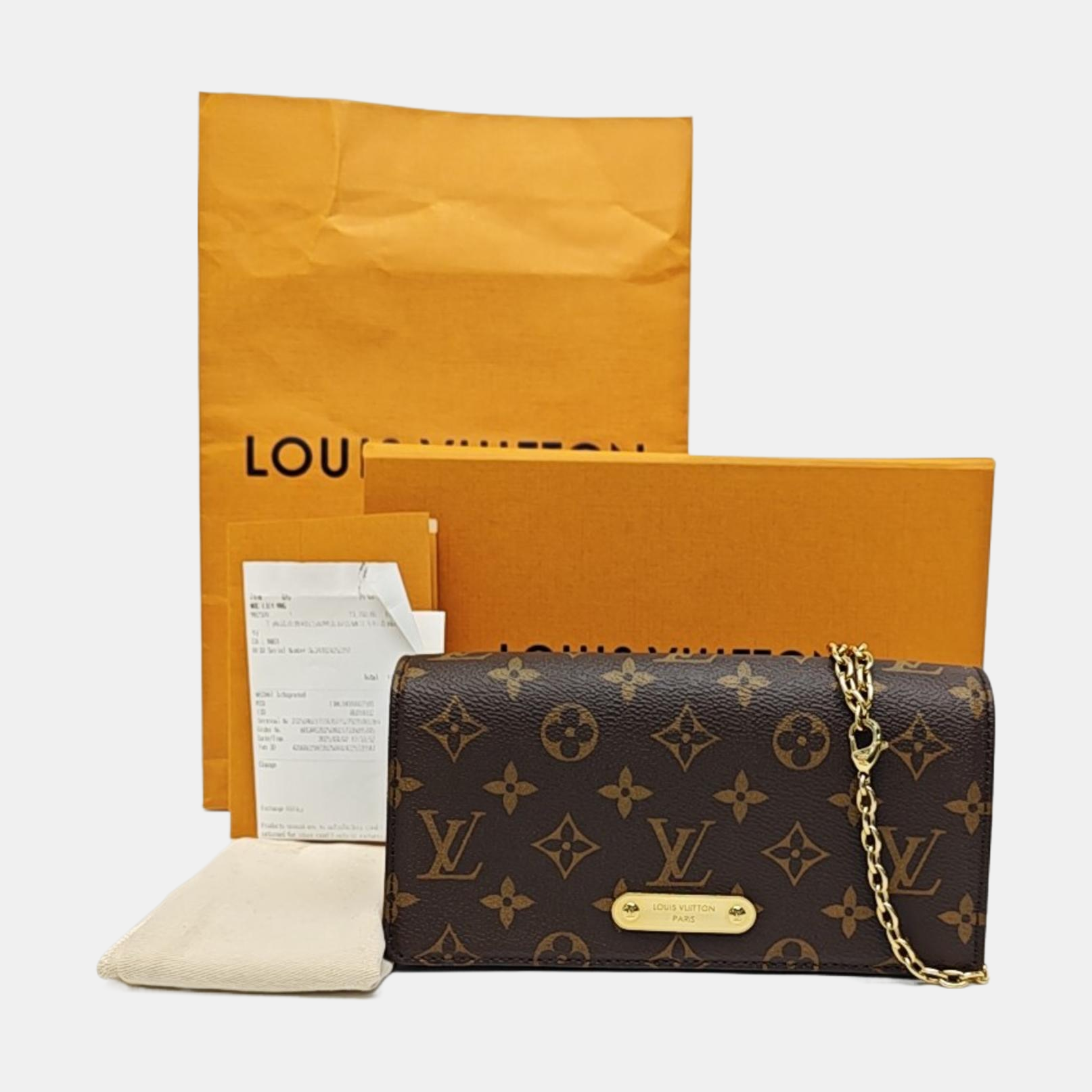 Lily Monogram Coated Canvas Brown