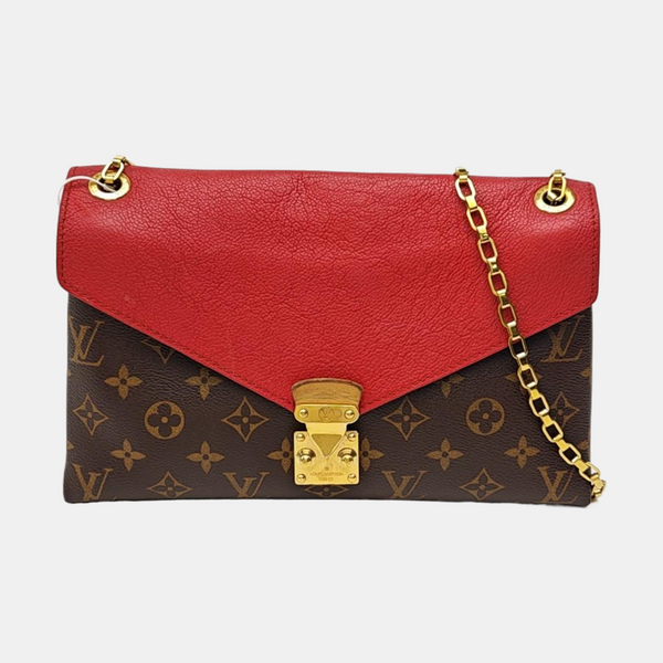 PALLAS BB Monogram Coated Canvas Brown
