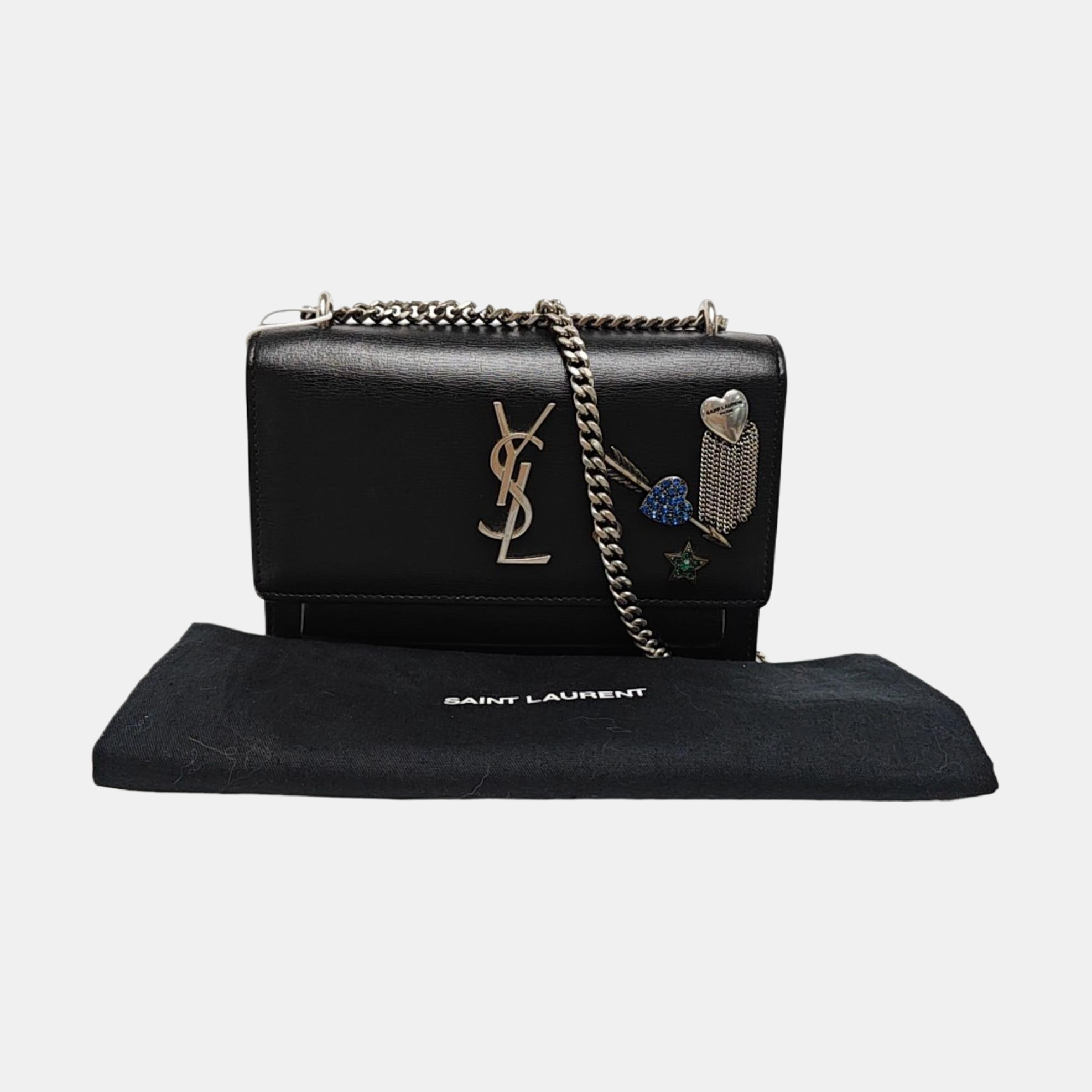 SUNSET Mini Calfskin Black