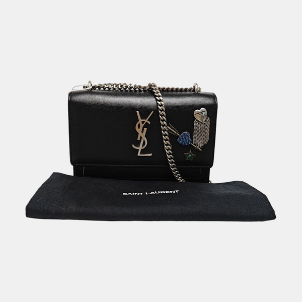 SUNSET Mini Calfskin Black