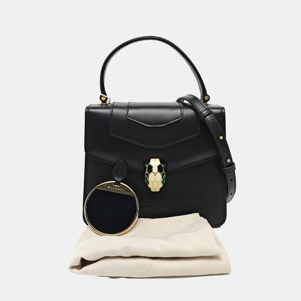 SERPENTI FOREVER Small Calfskin Black