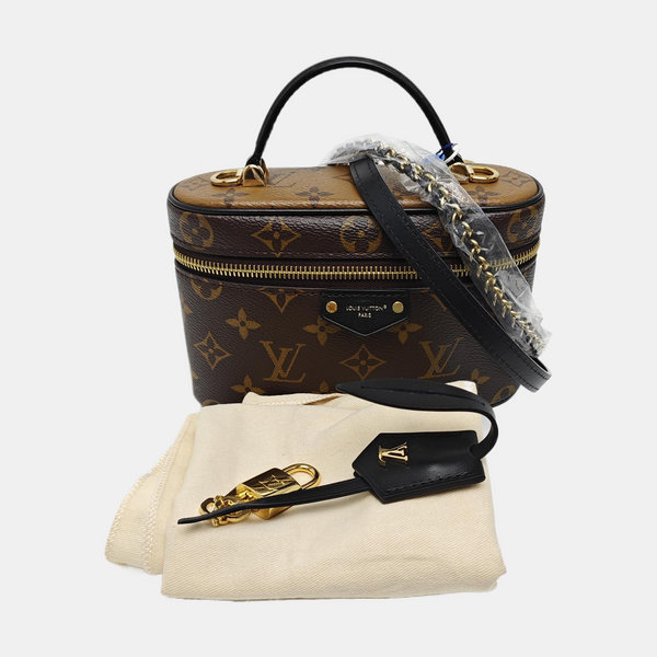 Vanity Chain Pouch Monogram Coated Canvas Brown