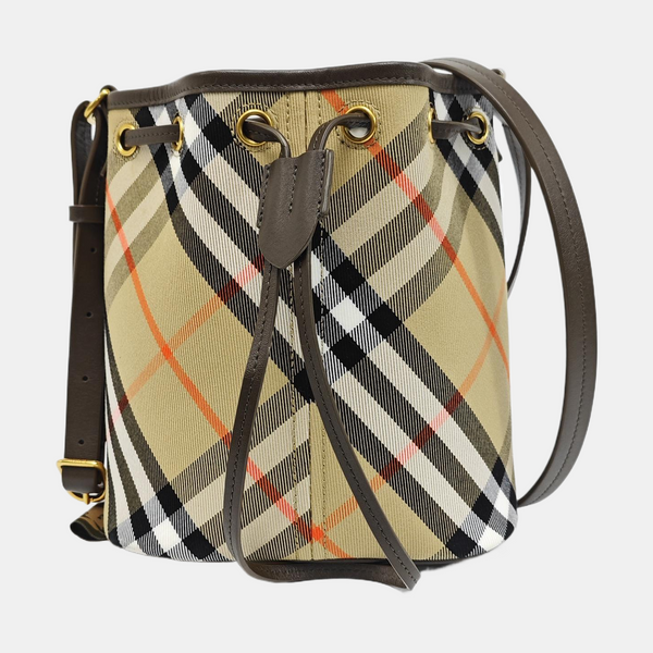Canvas Bucket Bag Mini Beige