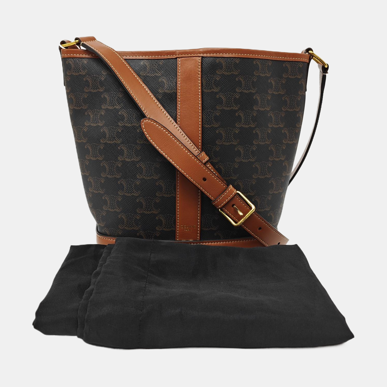 TRIOMPHE CANVAS Small Coated Canvas Brown