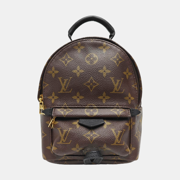 PALM SPRINGS Mini Monogram Coated Canvas Brown
