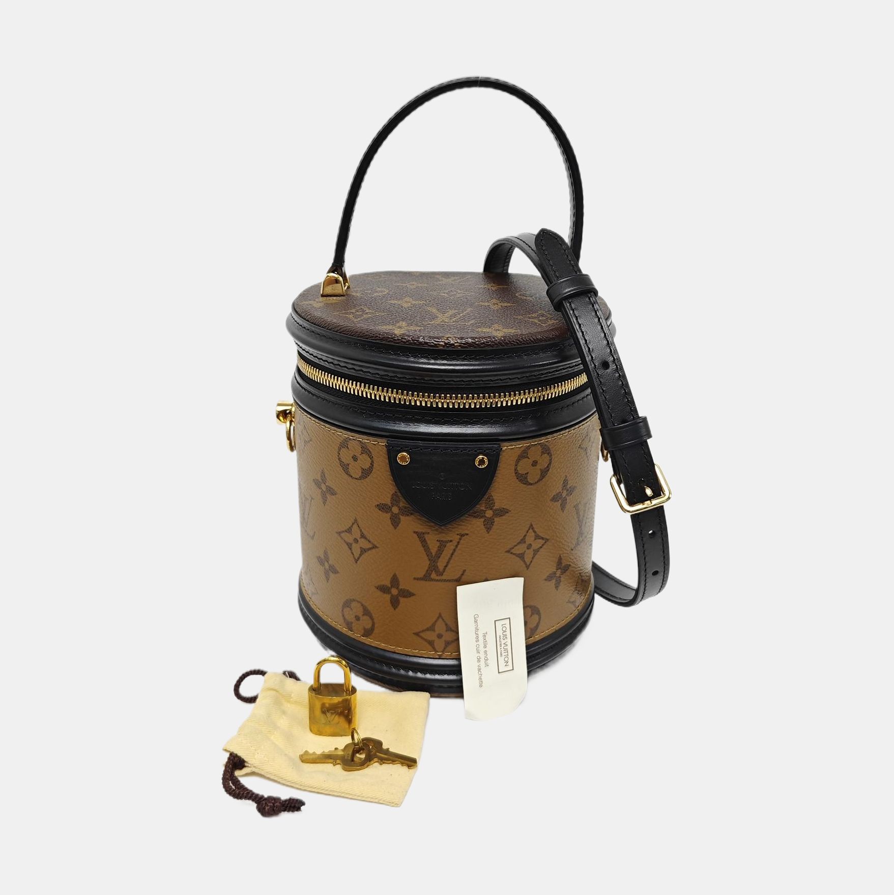 CANNES PM Monogram Coated Canvas Brown