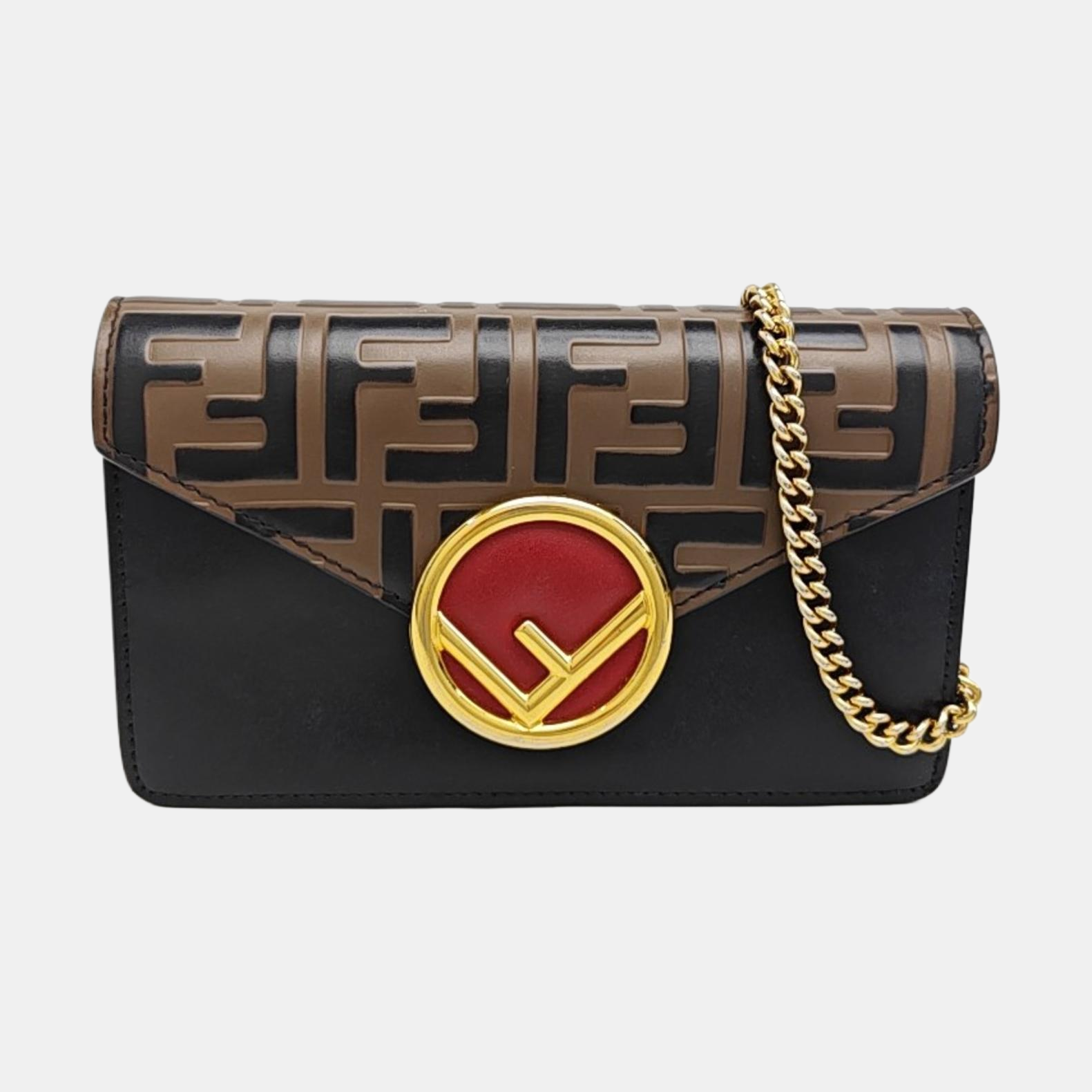 Double Micro Calfskin Black