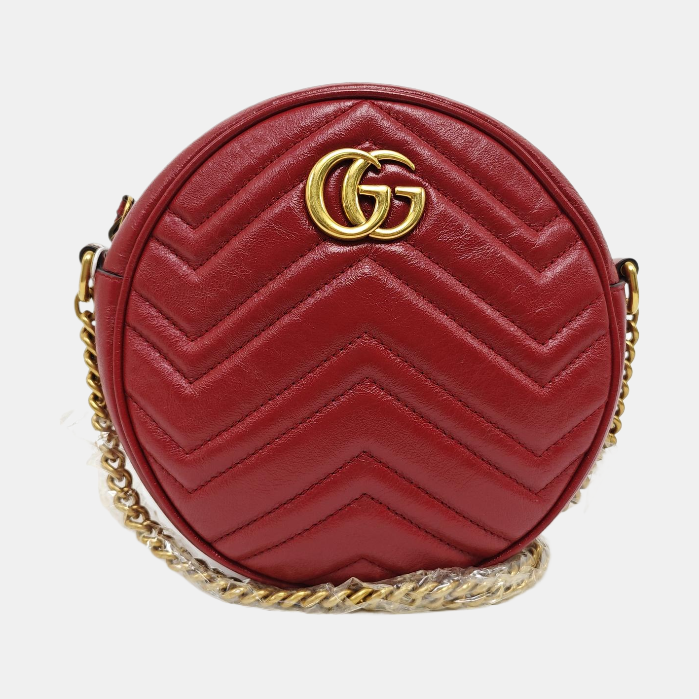 GG Marmont Mini Quilted Calfskin Red