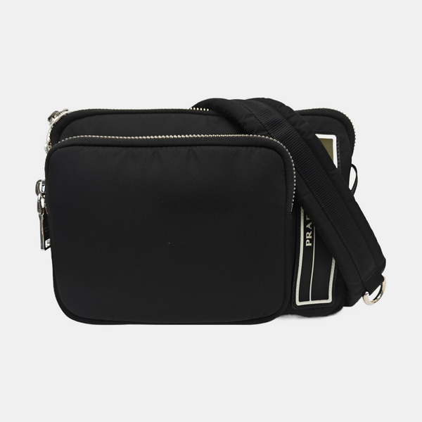 Nylon Shoulder Bag Black