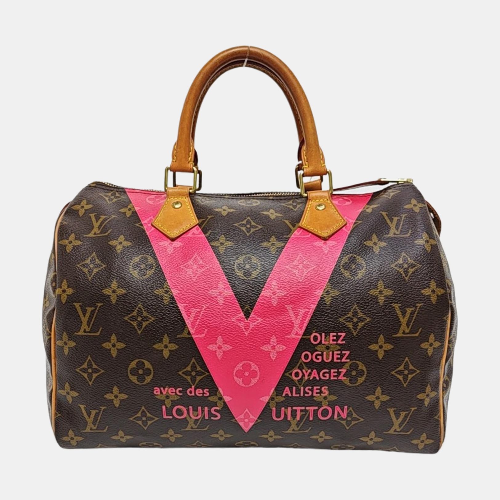 SPEEDY 30 Monogram Coated Canvas Brown