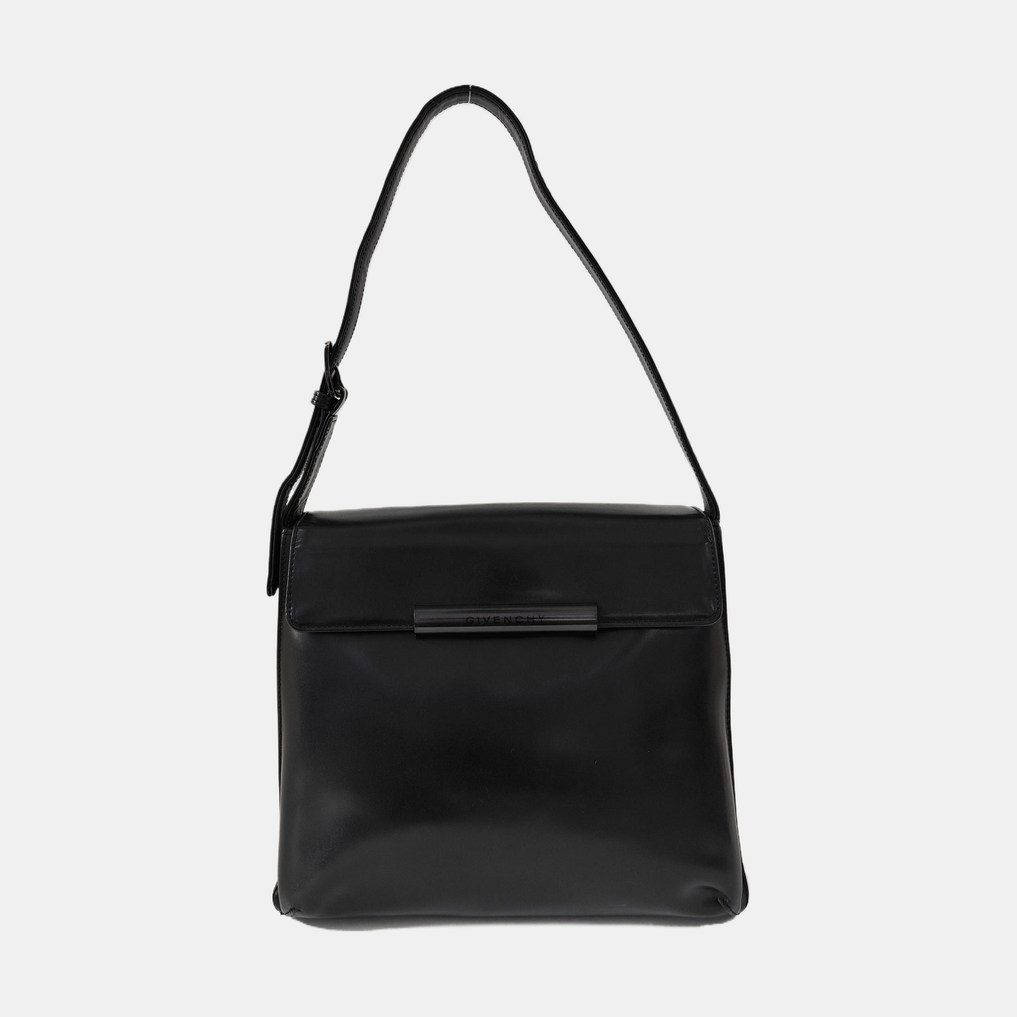 Calfskin Shoulder Bag Black