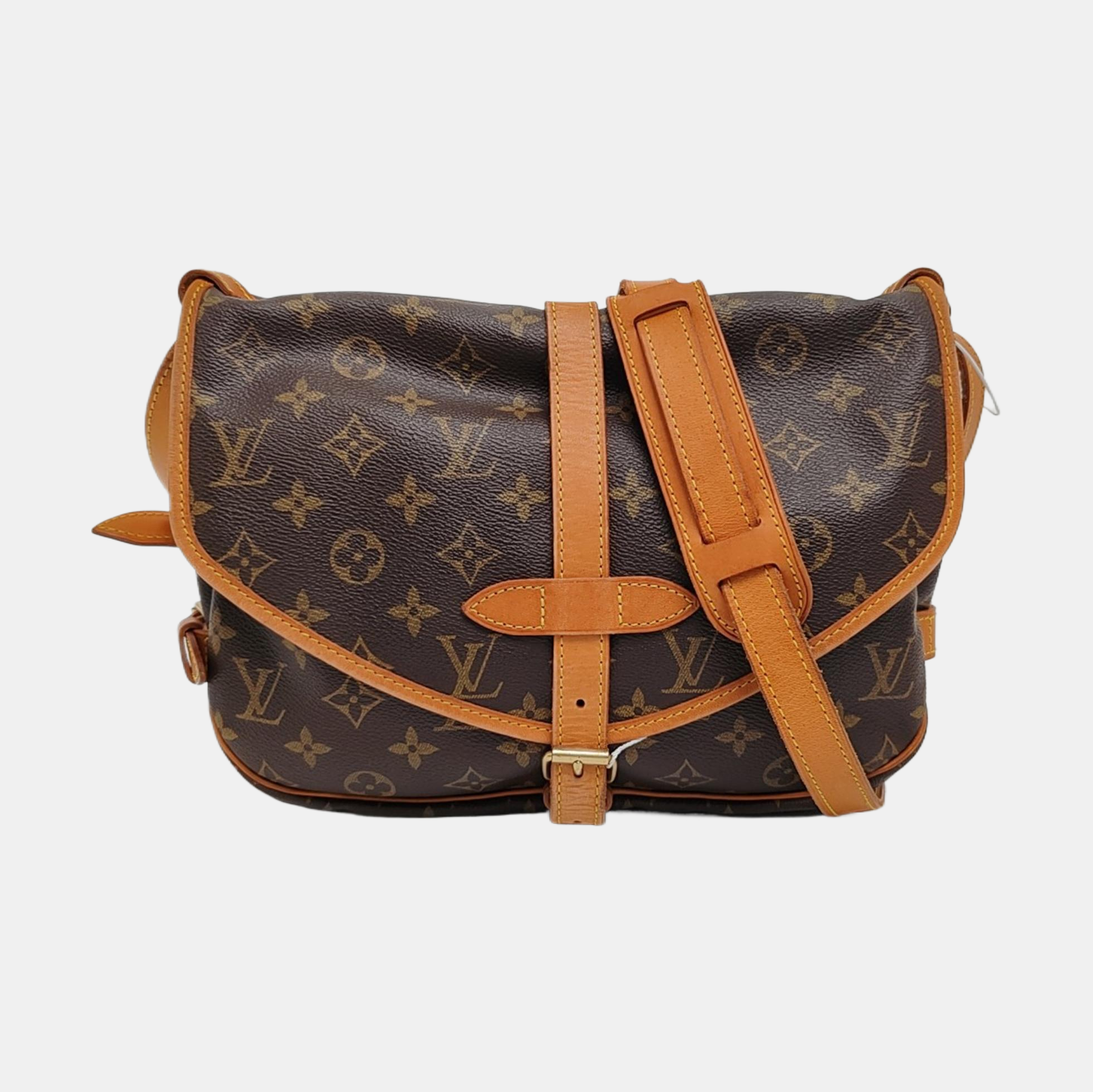 SAUMUR Monogram Coated Canvas Brown